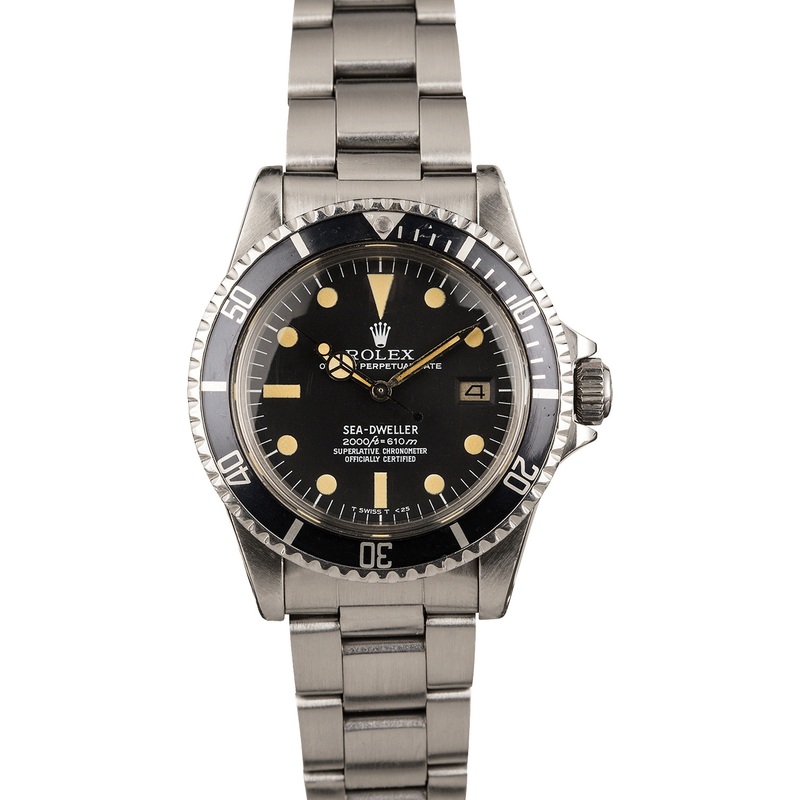 Vintage 1979 Used Rolex Sea Dweller 1665 Rail Dial