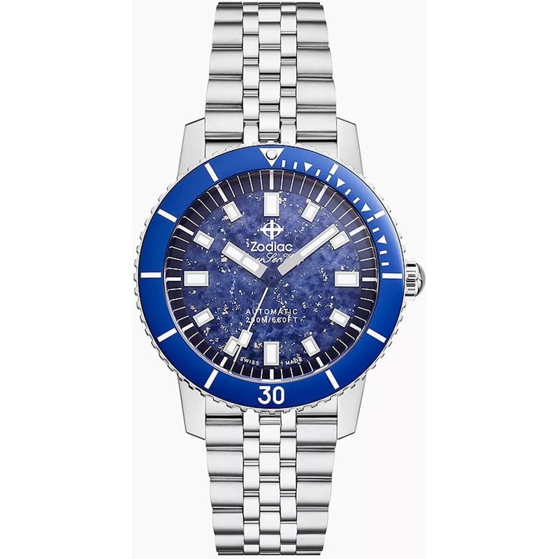 Zodiac ZO9312 Compression Diver Blue Lapis Lazuli Dial