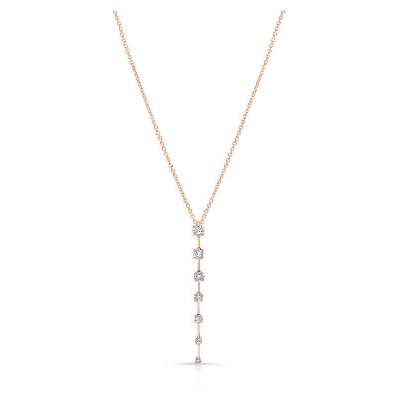 Bar Pendant in Pink Gold – Rahaminov Diamonds