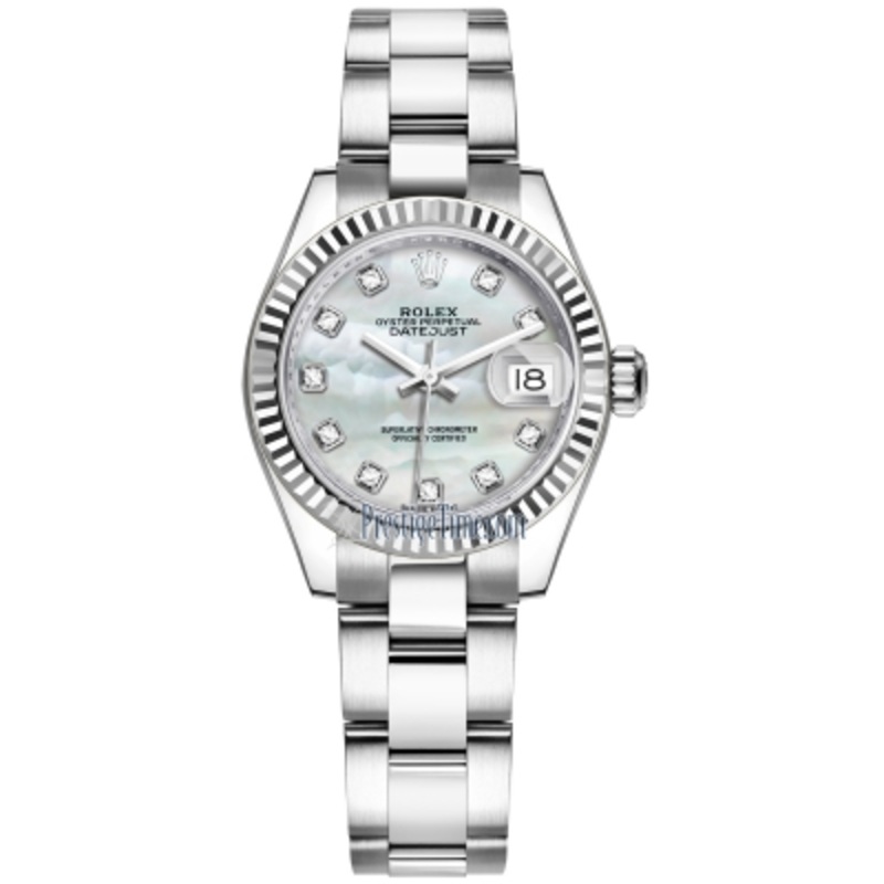 279174 MOP Diamond Oyster Rolex Lady Datejust 28mm Stainless Steel Ladies Watch