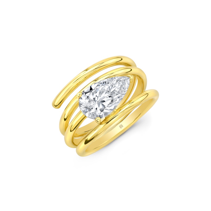 Spiral Ring in Yellow Gold – Rahaminov Diamonds