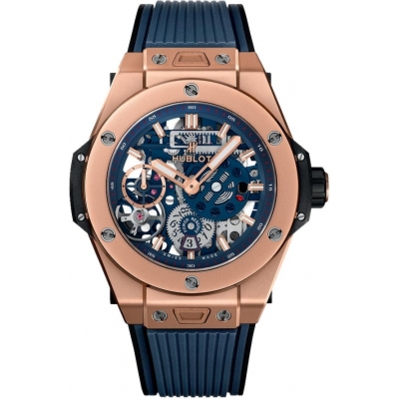 414.OI.5123.RX King Gold Blue Hublot Big Bang Meca-10 45mm Mens Watch