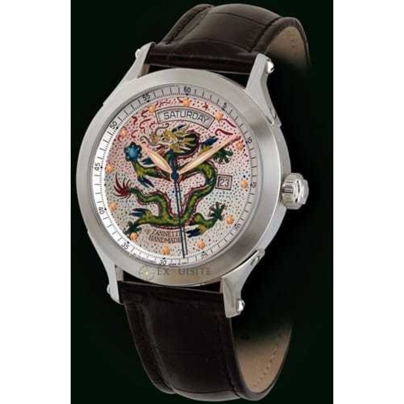 Zannetti Regent Dragon Steel Day-Date R2DR.D1S-D.A