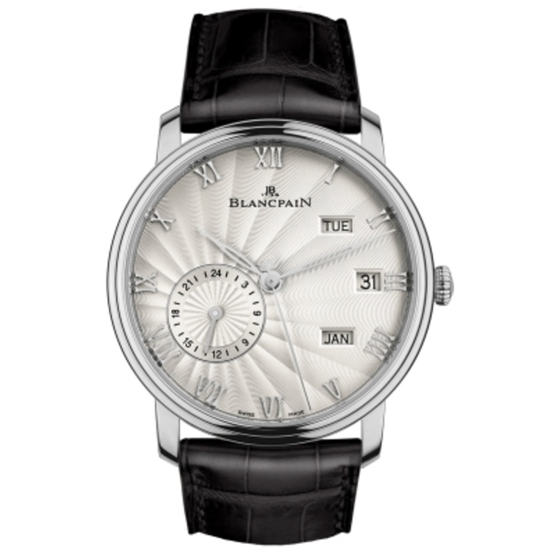6670-1542-55b   Blancpain Villeret Quantieme Annual GMT 40mm Mens Watch
