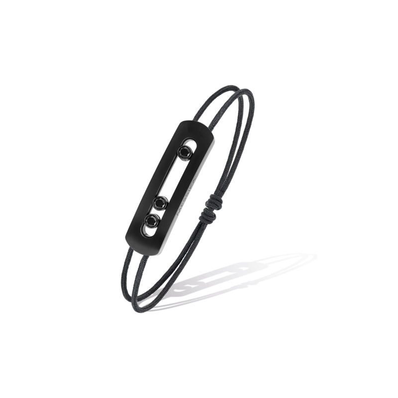 Move Titanium Black Cord Bracelet – Messika