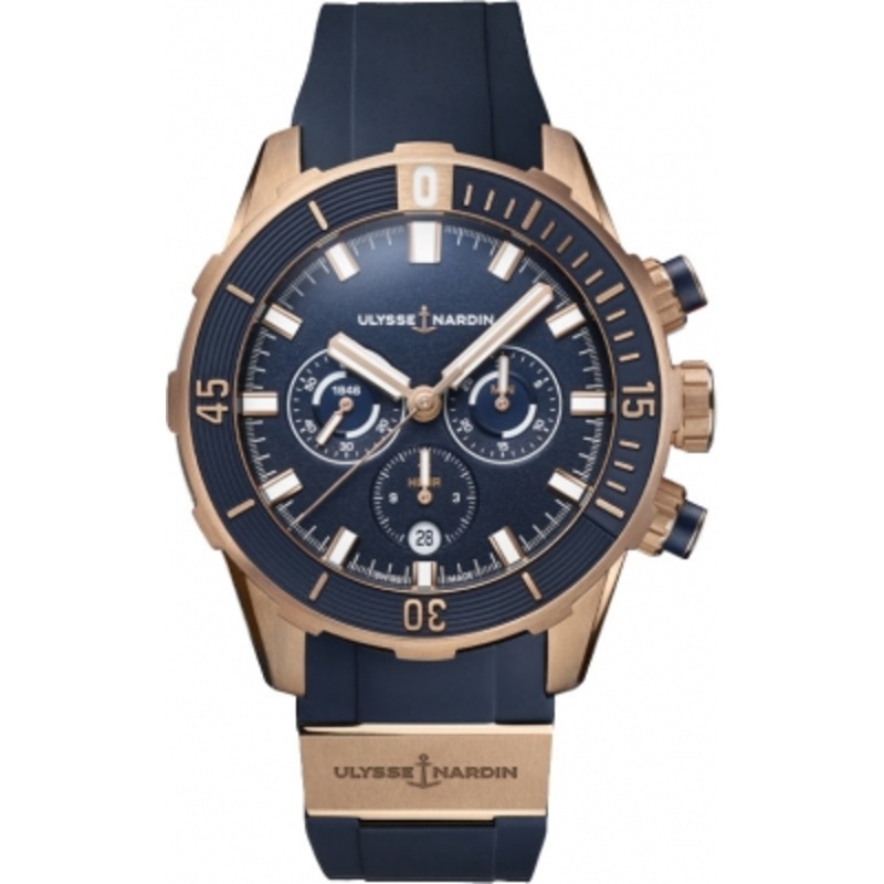 1502-170-3/93 Ulysse Nardin Diver Chronograph 44mm Mens Watch