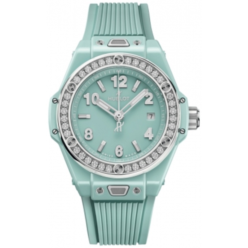 485.GS.5271.RX.1204 Mint Green Hublot Big Bang One Click 33mm Ladies Watch