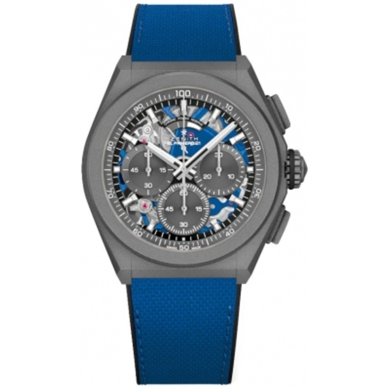 97.9001.9004/81.r946 Ultrablue Zenith Defy El Primero 21 Mens Watch