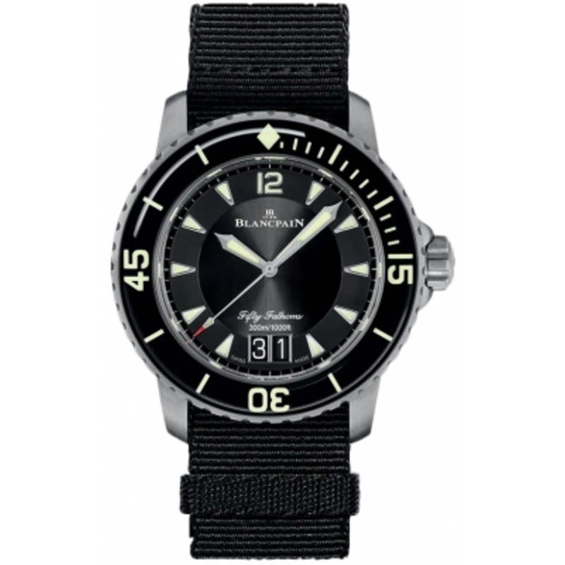 5050-12b30-naba   Blancpain Fifty Fathoms Grande Date 45mm Mens Watch