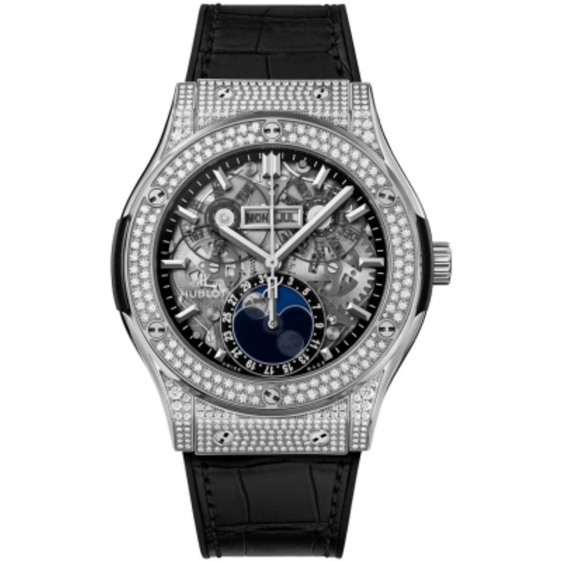 517.nx.0170.lr.1704 Hublot Classic Fusion Aerofusion Moonphase 45mm Mens Watch
