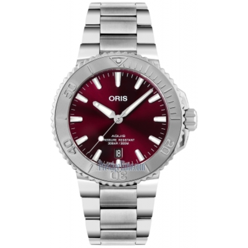 01 733 7766 4158-07 8 22 05PEB Cherry Oris Aquis Date 41.5mm Mens Watch