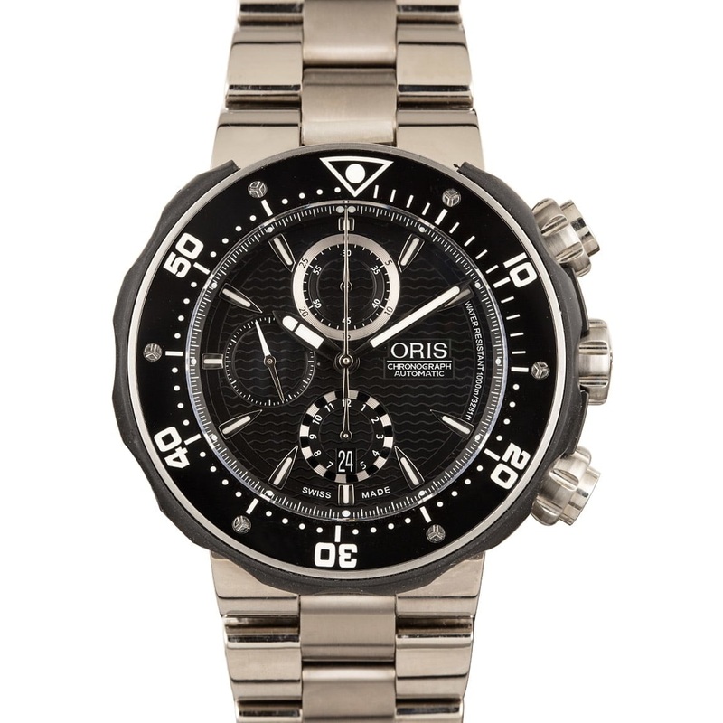 Buy Like-New Oris ProDiver Chronograph 01 674 7630 7154-SET  – Sku: 7630 7154