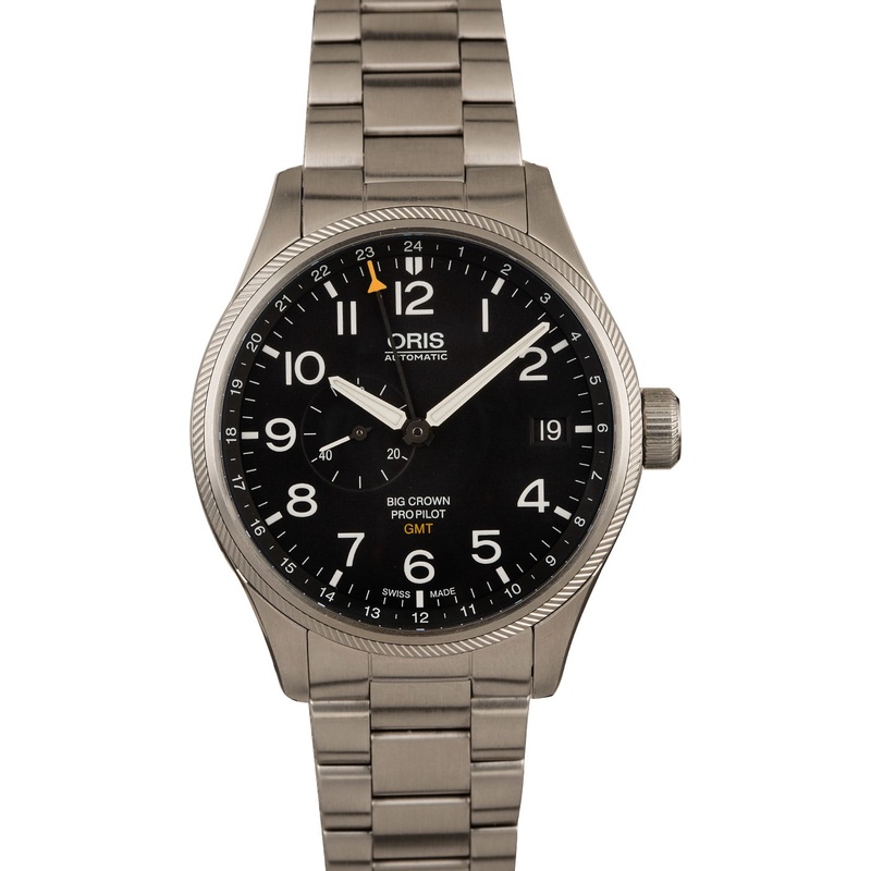 Buy Used Oris Big Crown ProPilot GMT 01 748 7710 4164-07 8 22 19  Item: 7710 4164-07