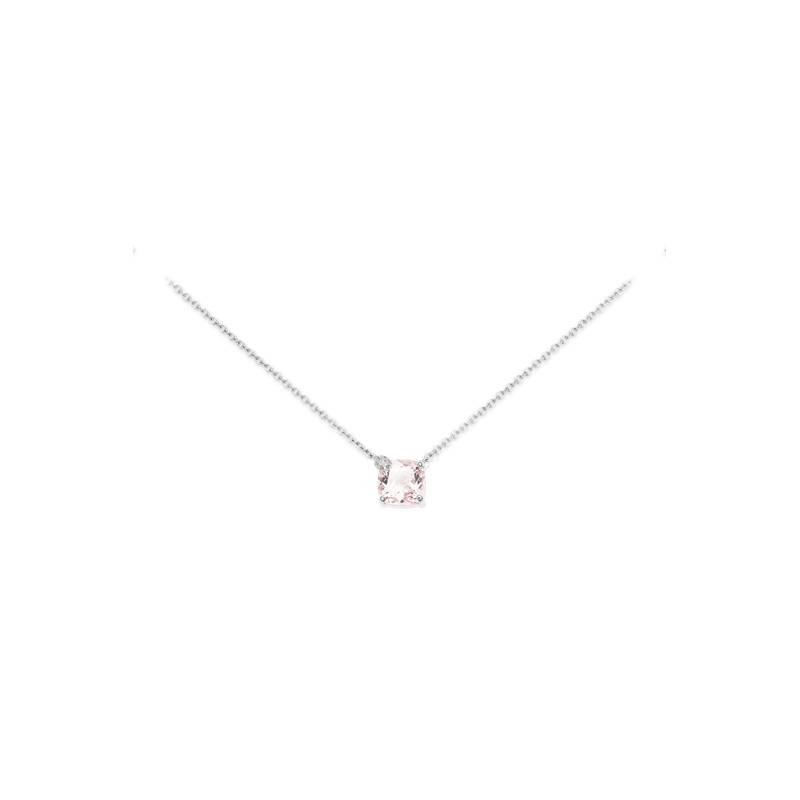 Peekaboo Morganite Necklace – 18K White Gold – Bucherer Fine Jewellery