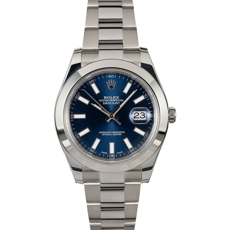 Unworn Rolex Datejust 116300 Blue Dial Steel Oyster