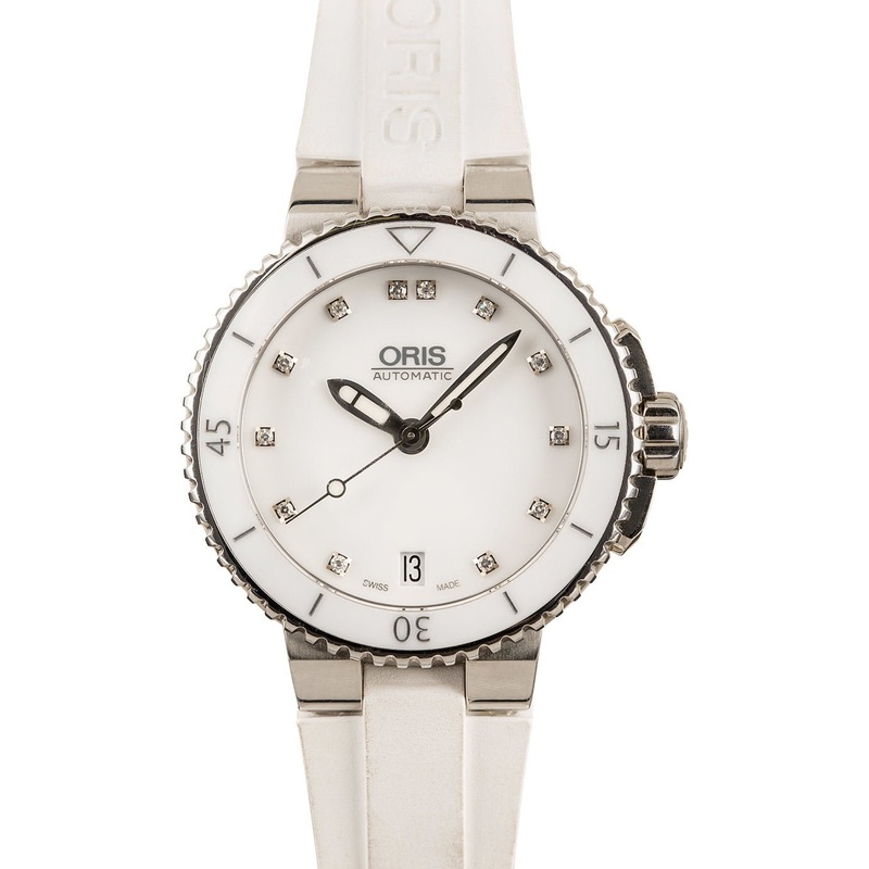 Buy Like-New Oris Aquis Date Diamonds 01 733 7652 4191-07 4 18 31  – Sku: 142025