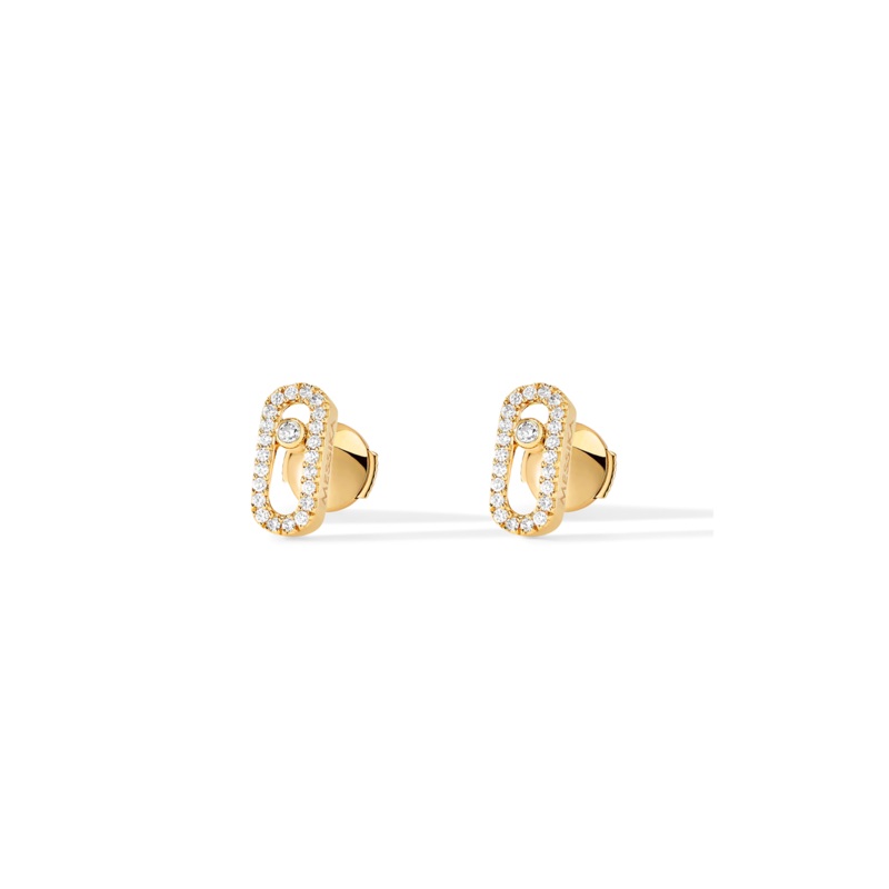 Move Uno Studs in Yellow Gold – Messika
