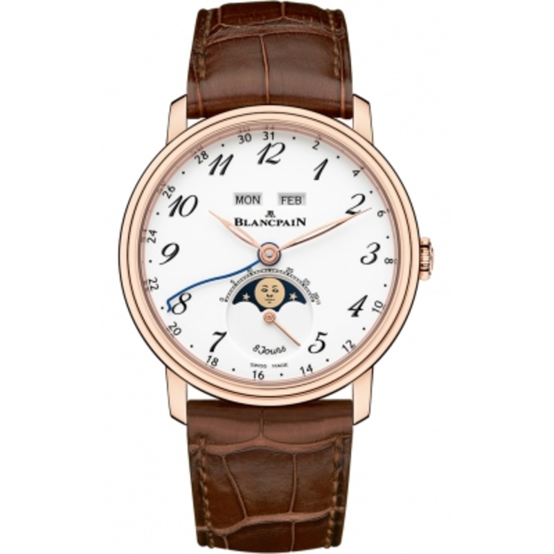 6639a-3631-55b   Blancpain Villeret Complete Calendar 8 Days Mens Watch