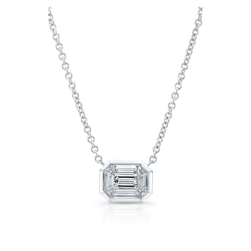 Various Cut Diamond Kaleido Pendant in White Gold – Rahaminov Diamonds
