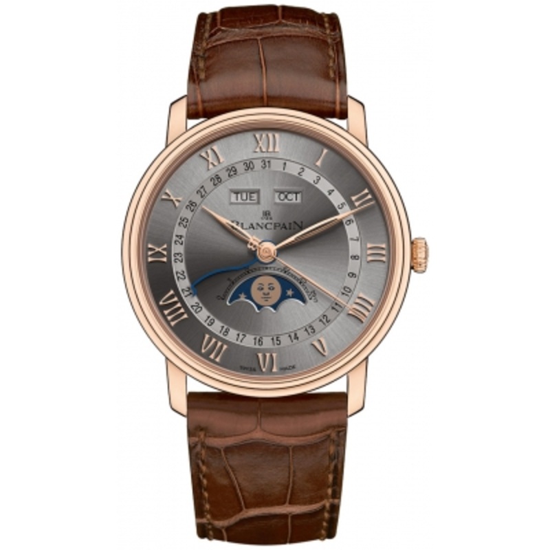6654-3613-55b   Blancpain Villeret Moonphase & Complete Calendar 40mm Mens Watch