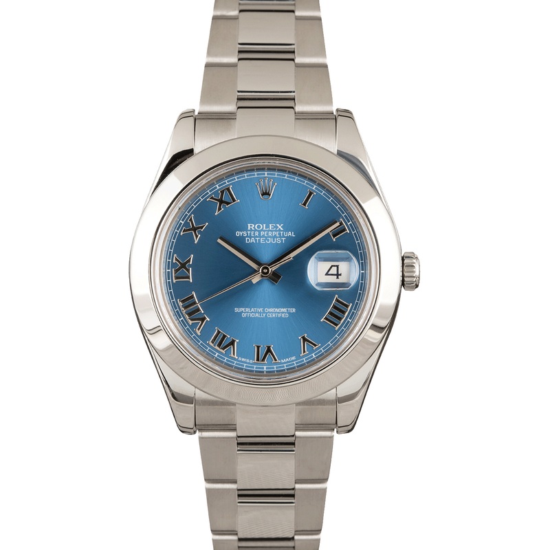 Buy Blue Rolex Datejust II 116300 Used