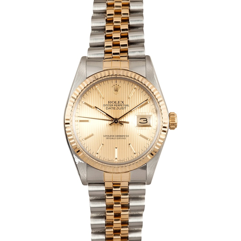 Rolex Oyster Perpetual DateJust Stainless Steel and Gold 16013 – Buy it at Bob’s and Save on 100% Ro