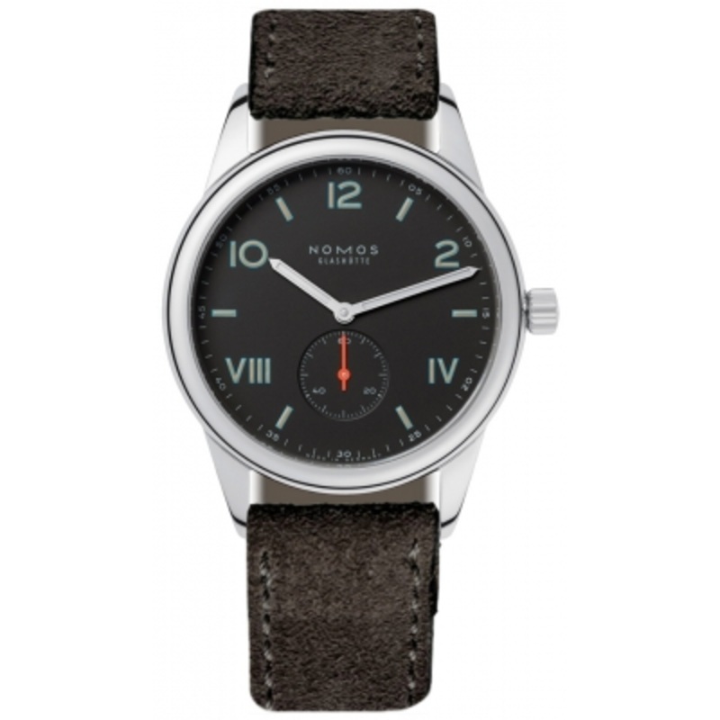 738 Nacht Sapphire Crystal Back Nomos Glashutte Club Campus 38 38.5mm Mens Watch