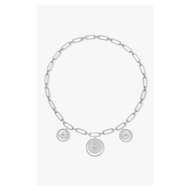 Lucky Move Charms Choker in White Gold – Messika