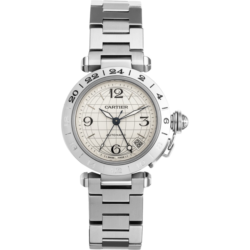 Pre-Owned Cartier Pasha C GMT (W31078M7)