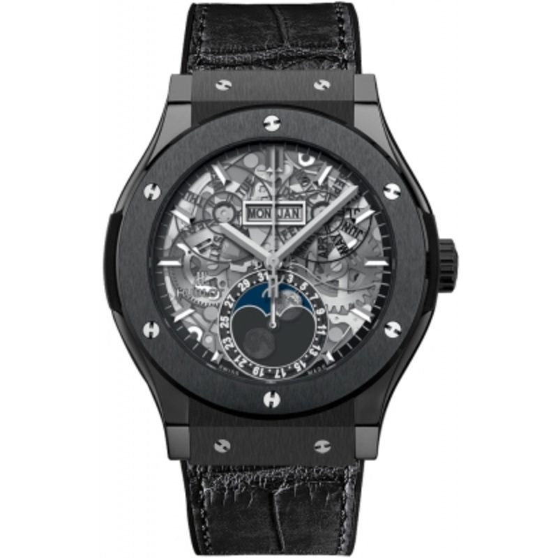 517.cx.0170.lr Black Magic Hublot Classic Fusion Aerofusion Moonphase 45mm Mens Watch