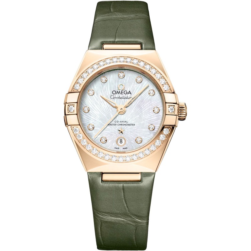 Omega 131.58.29.20.55.003 Constellation White Dial Gold and Diamonds 29mm
