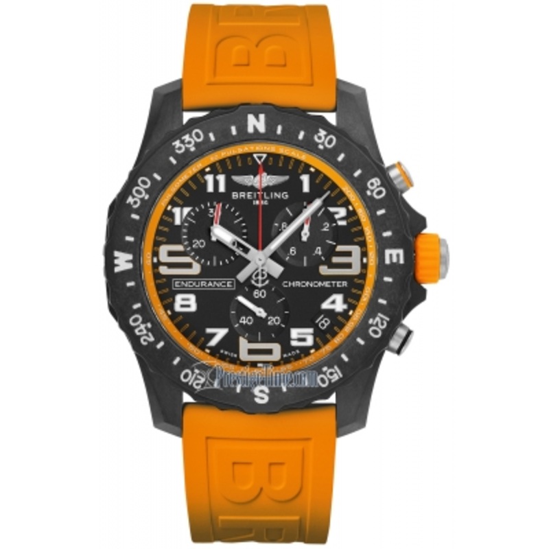 x82310a51b1s1 Orange Breitling Endurance Pro Quartz 44mm Mens Watch