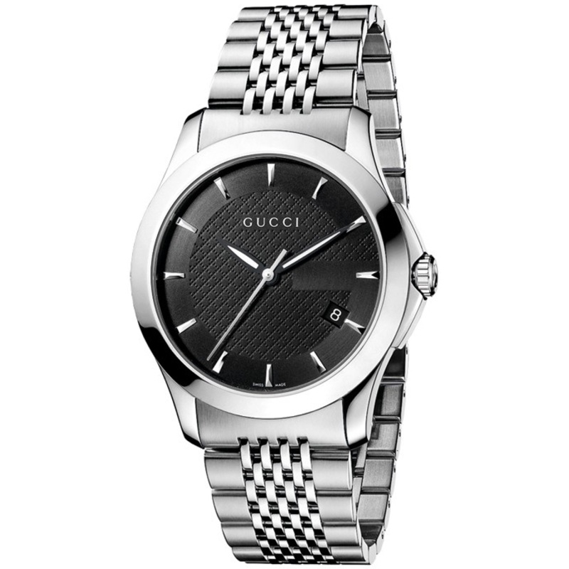 YA126402 Gucci 126 Mens Quartz Steel Watch