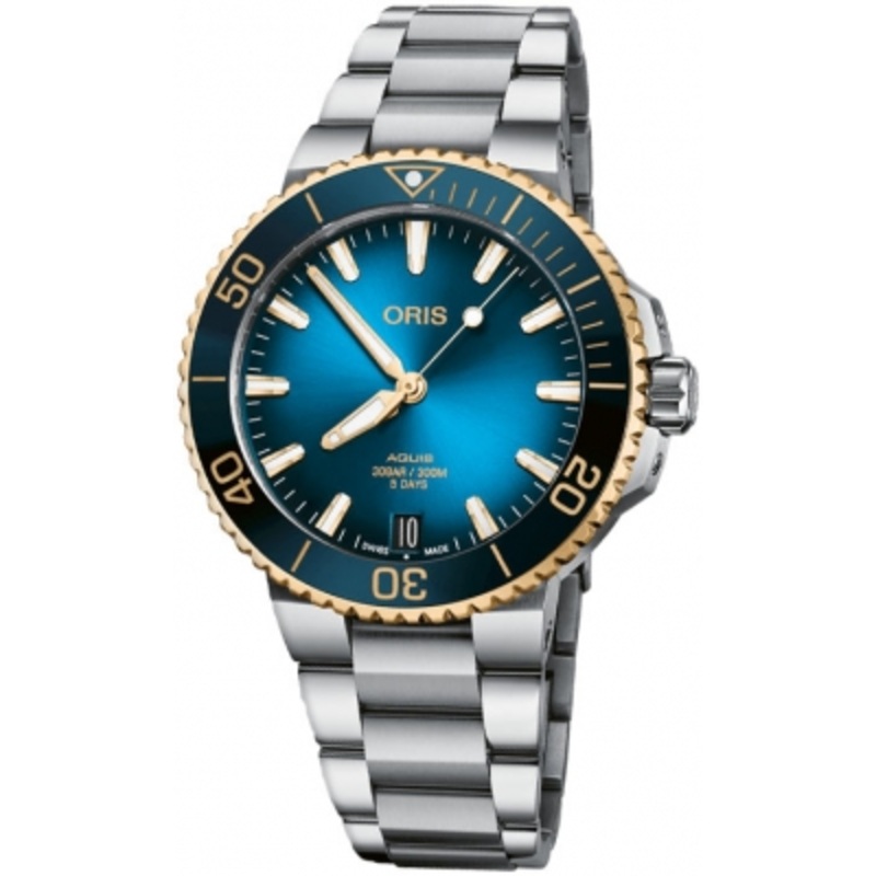 01 400 7769 6355-07 8 22 09PEB Oris Aquis Date 41.5mm Mens Watch