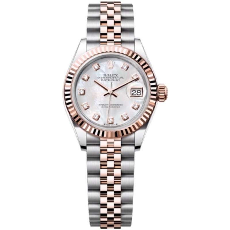 279171 MOP Diamond Jubilee Rolex Lady Datejust 28mm Stainless Steel and Everose Gold Ladies Watch