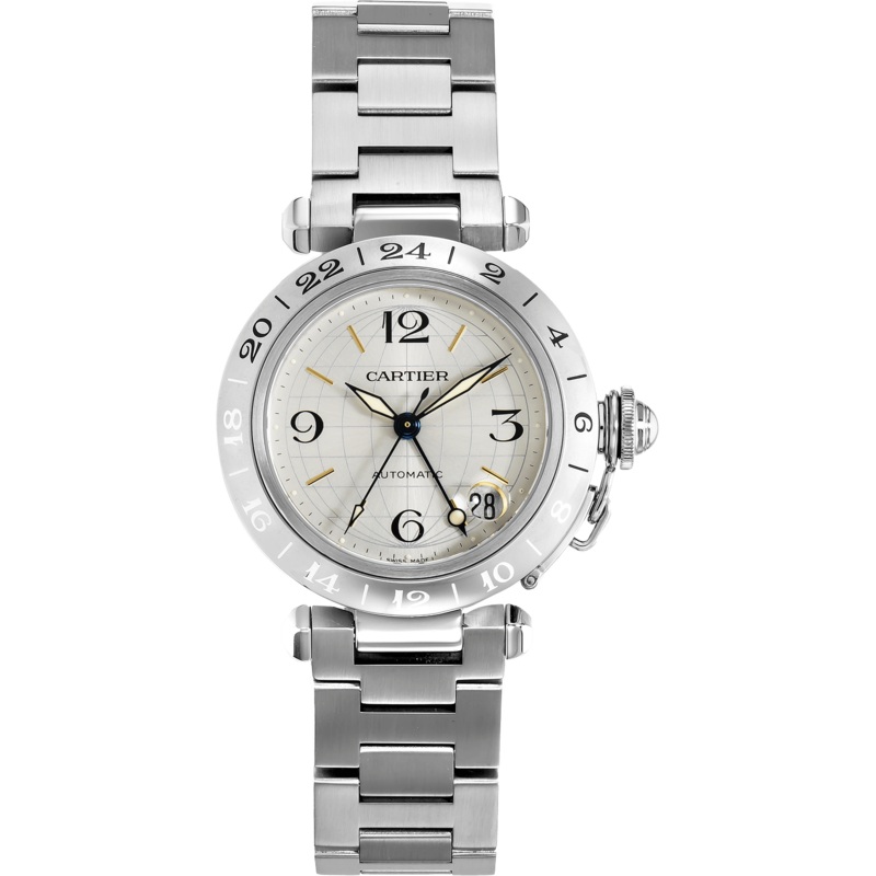 Pre-Owned Cartier Pasha C GMT (W31029M7)