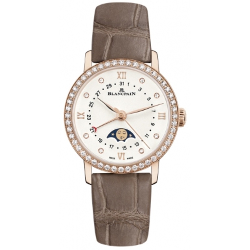 6106-2987-55a   Blancpain Villeret Quantieme Phases de Lune 29.2mm Ladies Watch