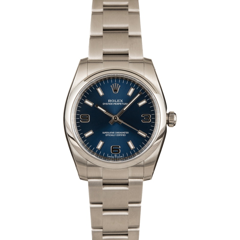 Buy Rolex Oyster Perpetual 114200BLASO  – Sku: 123771