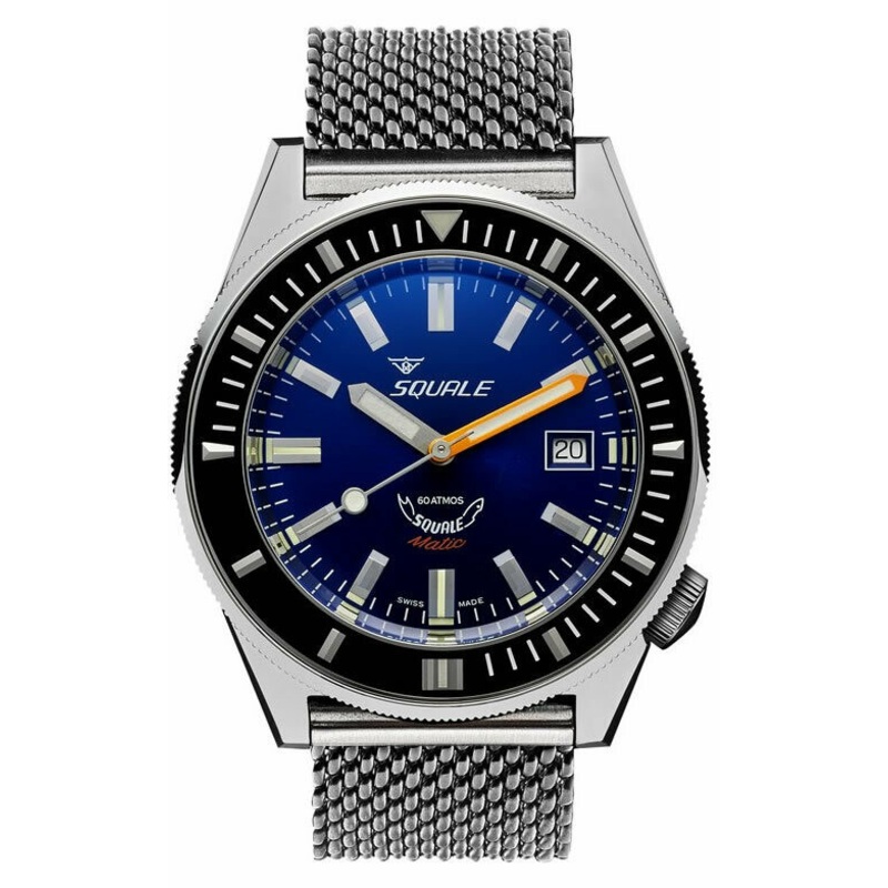 Squale Matic Blue on Bracelet