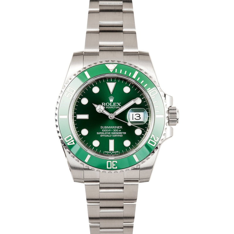 Unworn Rolex Submariner Ceramic 116610V Green Dial