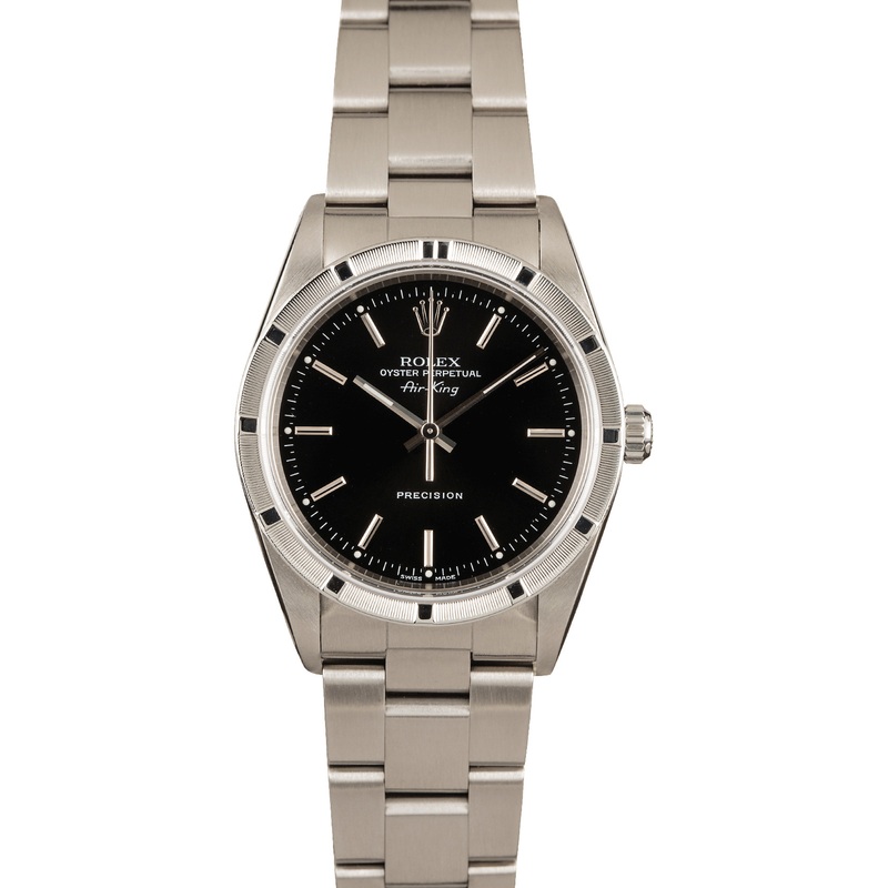 Used Rolex Air-King 14010 Black Dial