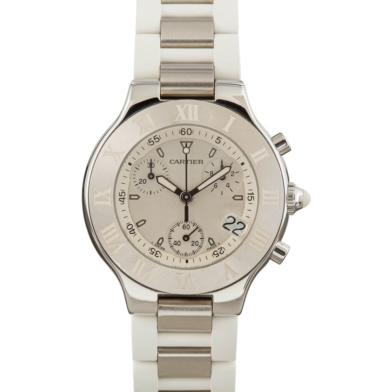 Buy Used Cartier Must De Cartier 21 W10184U2  – Sku: 167095