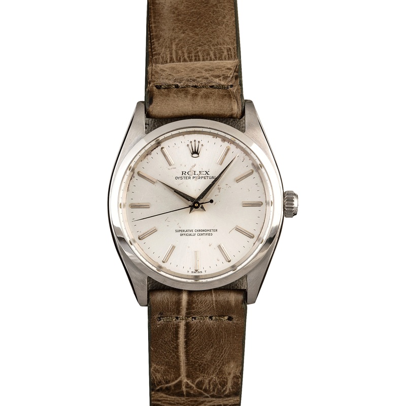 Rolex Vintage Oyster Perpetual 1002 Silver Dial