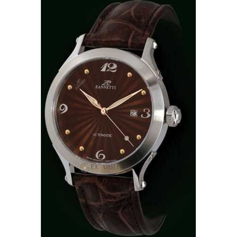 Zannetti Regent Steel Automatic Brown Enamel R4S0-A1S-M.A