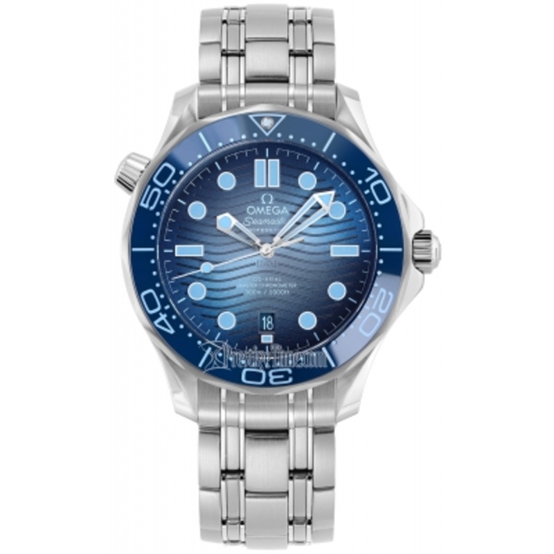 210.30.42.20.03.003 SUMMER BLUE Omega Seamaster Diver 300m Co-Axial Master Chronometer 42mm Mens Watch