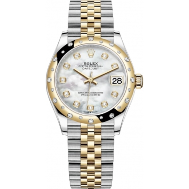 278343rbr MOP Diamond Jubilee Rolex Datejust 31mm Stainless Steel and Yellow Gold Ladies Watch