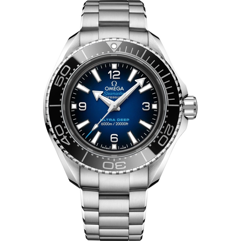Omega Seamaster Planet Ocean 6000m Ultra Deep Blue Dial 45.5mm on Bracelet