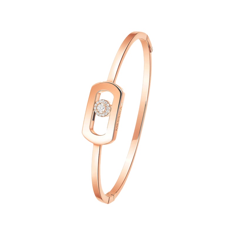 So Move Bangle in Pink Gold Size M – Messika