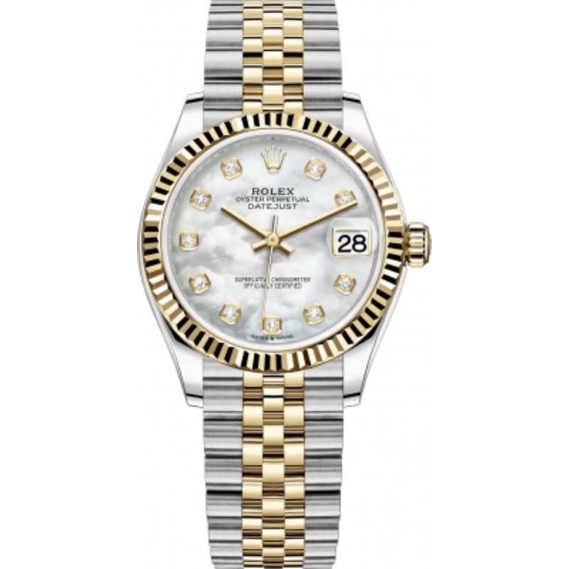 278273 MOP Diamond Jubilee Rolex Datejust 31mm Stainless Steel and Yellow Gold Ladies Watch