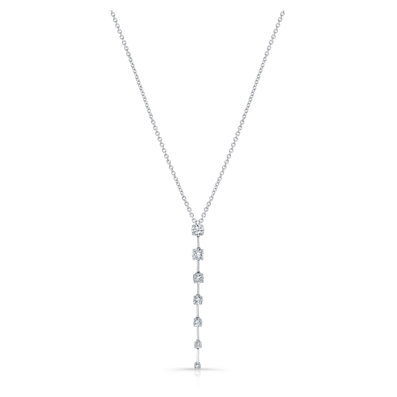 Bar Pendant in White Gold – Rahaminov Diamonds